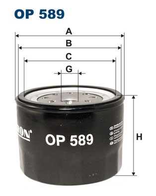 Oljefilter Filtron OP 589 FILTRON