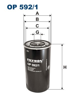 Oljefilter Filtron OP 592 FILTRON