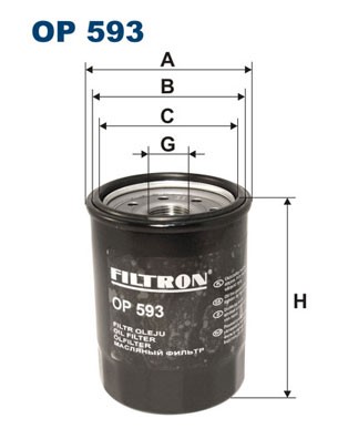 Oljefilter Filtron OP 593 FILTRON