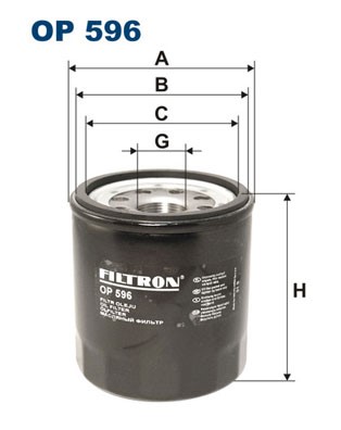 Oljefilter Filtron OP 596 FILTRON