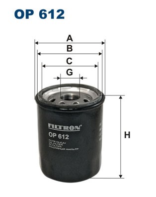 Oljefilter Filtron OP 612 FILTRON