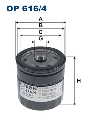Oljefilter Filtron OP 616/4 FILTRON