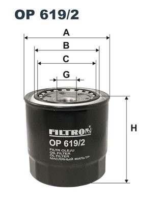 Oljefilter Filtron OP 619/2 FILTRON