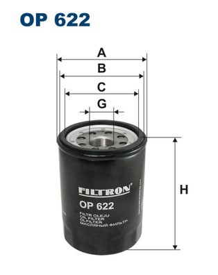 Oljefilter Filtron OP 622 FILTRON