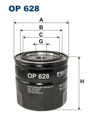 Oljefilter Filtron OP 628 FILTRON