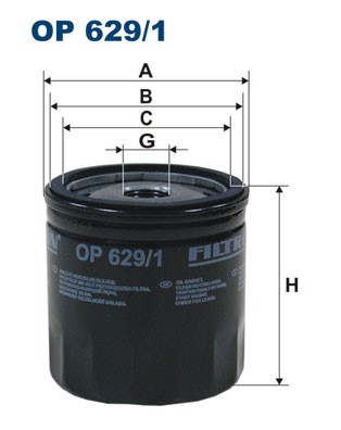 Oljefilter Filtron OP 629/1 FILTRON