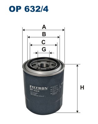 Oljefilter Filtron OP 632/4 FILTRON