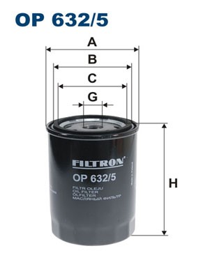 Oljefilter Filtron OP 632/5 FILTRON