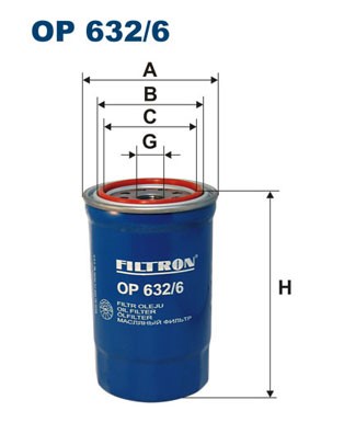 Oljefilter Filtron OP 632/6 FILTRON
