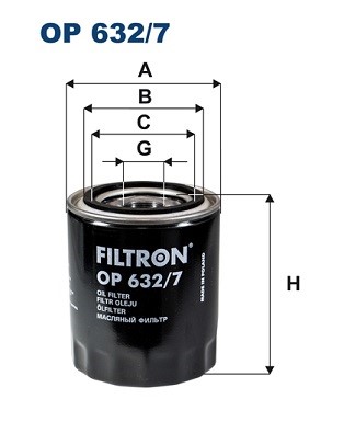 Oljefilter Filtron OP 632/7 FILTRON