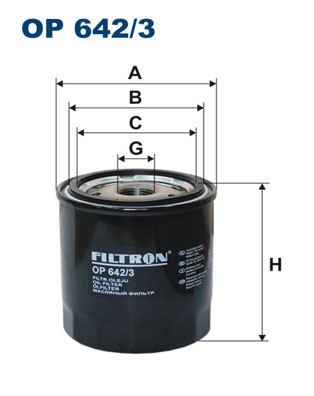 Oljefilter Filtron OP 642/3 FILTRON