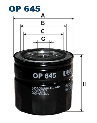 Oljefilter Filtron OP 645 FILTRON