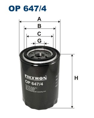 Oljefilter Filtron OP 647/4 FILTRON
