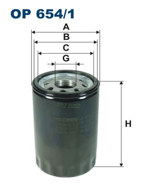 Oljefilter Filtron OP 654/1 FILTRON
