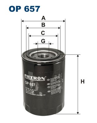 Oljefilter Filtron OP 657 FILTRON