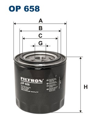 Oljefilter Filtron OP 658 FILTRON