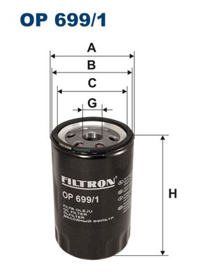 Oljefilter Filtron OP 699 FILTRON