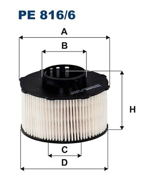 Bränslefilter Filtron PE 816/6 FILTRON