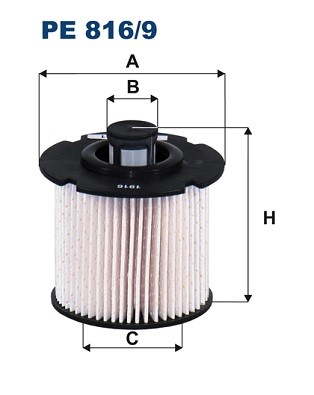Bränslefilter Filtron PE 816/9 FILTRON