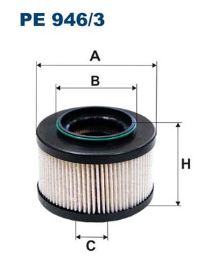 Bränslefilter Filtron PE 946/3 FILTRON