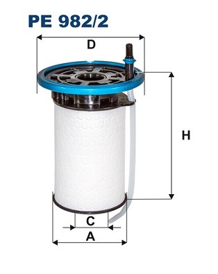 Bränslefilter Filtron PE 982/2 FILTRON