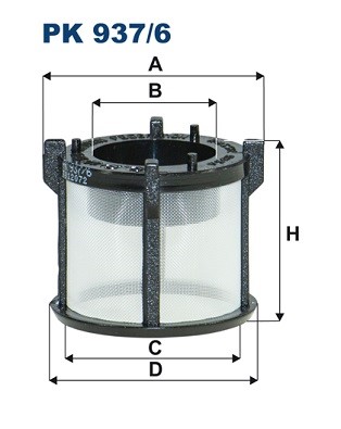Bränslefilter Filtron PK 937/6 FILTRON