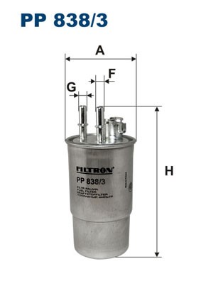 Bränslefilter Filtron PP 838/3 FILTRON