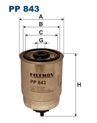 Bränslefilter Filtron PP 843 FILTRON