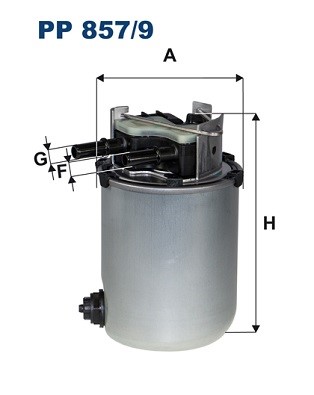 Bränslefilter Filtron PP 857/9 FILTRON