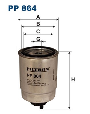 Bränslefilter Filtron PP 864 FILTRON