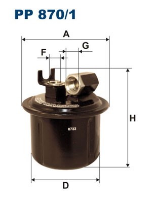 Bränslefilter Filtron PP 870 FILTRON
