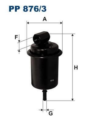 Bränslefilter Filtron PP 876/3 FILTRON Bränslefilter Filtron PP 876/3 FILTRON