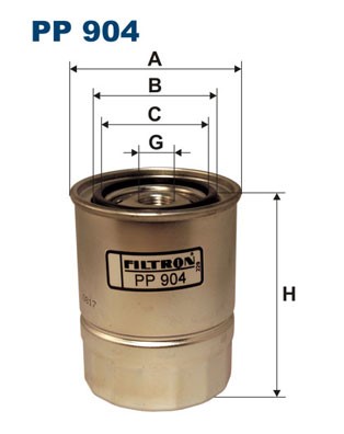 Bränslefilter Filtron PP 904 FILTRON