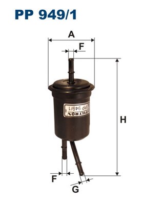 Bränslefilter Filtron PP 949 FILTRON Bränslefilter Filtron PP 949 FILTRON