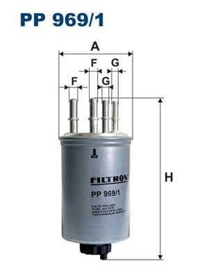 Bränslefilter Filtron PP 969/1 FILTRON