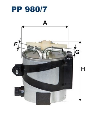 Bränslefilter Filtron PP 980/7 FILTRON