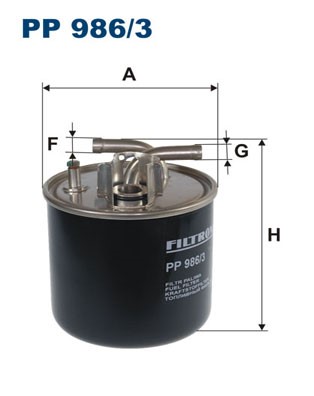 Bränslefilter Filtron PP 986/3 FILTRON Bränslefilter Filtron PP 986/3 FILTRON