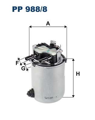 Bränslefilter Filtron PP 988/8 FILTRON