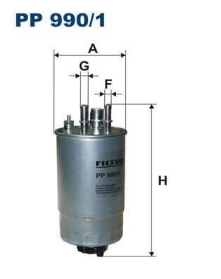 Bränslefilter Filtron PP 990 FILTRON Bränslefilter Filtron PP 990 FILTRON