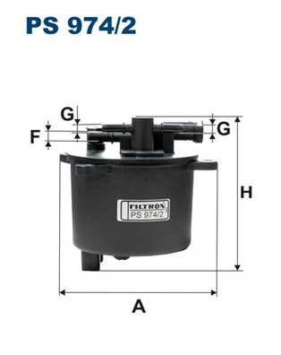 Bränslefilter Filtron PS 974/2 FILTRON