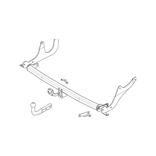 Dragkrok, fast Brink 524100 BRINK