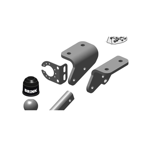 Dragkrok, fast Brink 537900 BRINK