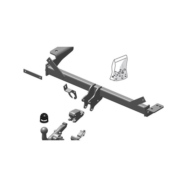 Dragkrok, Avtagbar Brink 547700 BRINK