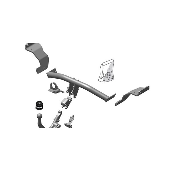 Dragkrok, Avtagbar Brink 561100 BRINK