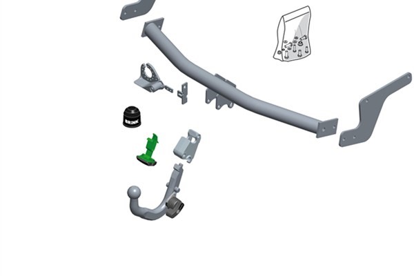 Dragkrok, Avtagbar Brink 577900 BRINK