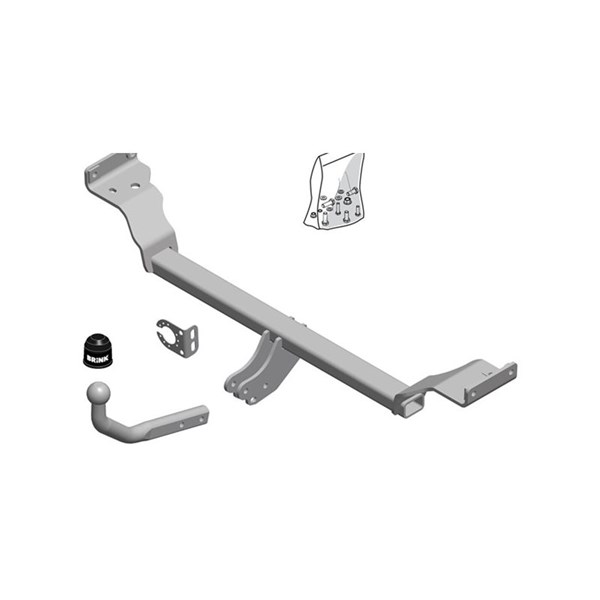Dragkrok, fast Brink 590100 BRINK