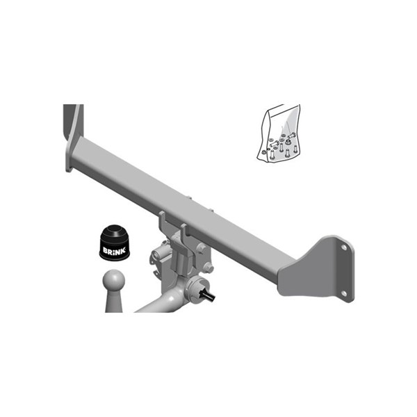 Dragkrok, Avtagbar Brink 594300 BRINK
