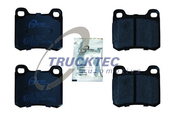 Bromsbeläggsats, Bakaxel Trucktec automotive 02.35.100 TRUCKTEC AUTOMOTIVE
