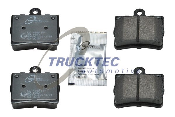 Bromsbeläggsats, Bakaxel Trucktec automotive 02.35.120 TRUCKTEC AUTOMOTIVE