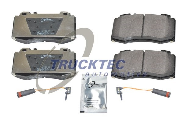 Bromsbeläggsats, Framaxel Trucktec automotive 02.35.124 TRUCKTEC AUTOMOTIVE